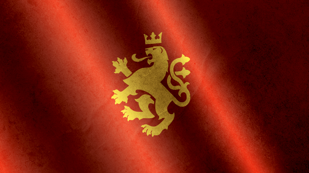 Golden Lion Realistic Flag Wallpapers