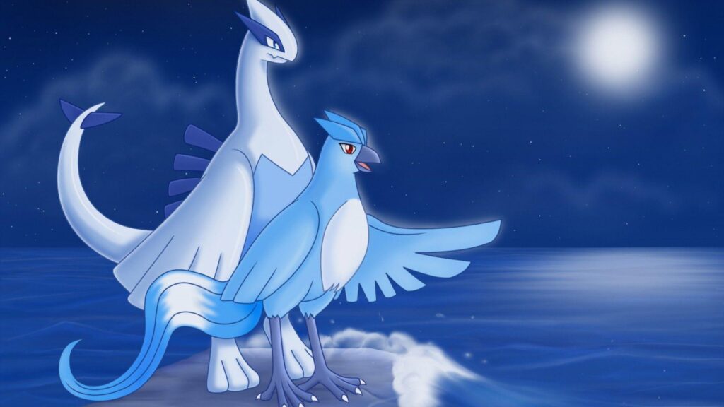 ScreenHeaven Articuno Lugia Pokemon desk 4K and mobile backgrounds