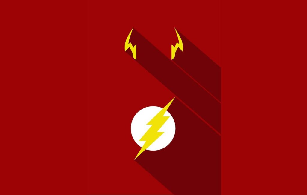 Wallpapers red, logo, yellow, hero, DC Comics, Flash, yuusha, tv