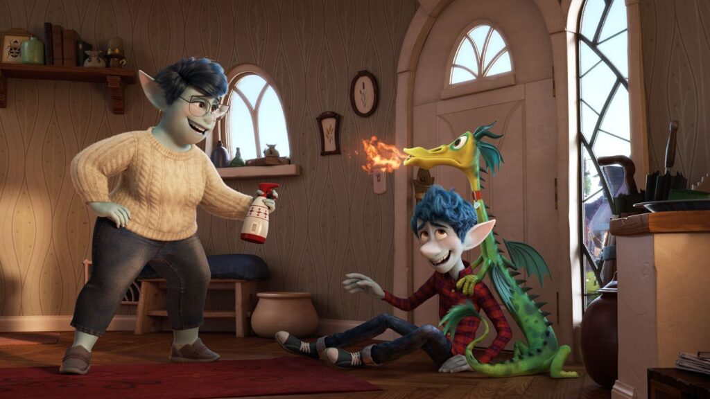 Onward review an animated Pixar fantasy returns to original