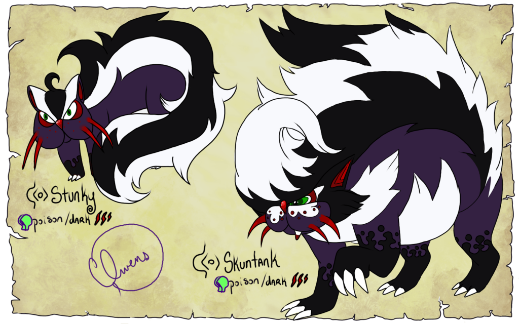 Collosan Stunky and Skuntank by VioletArtifacts