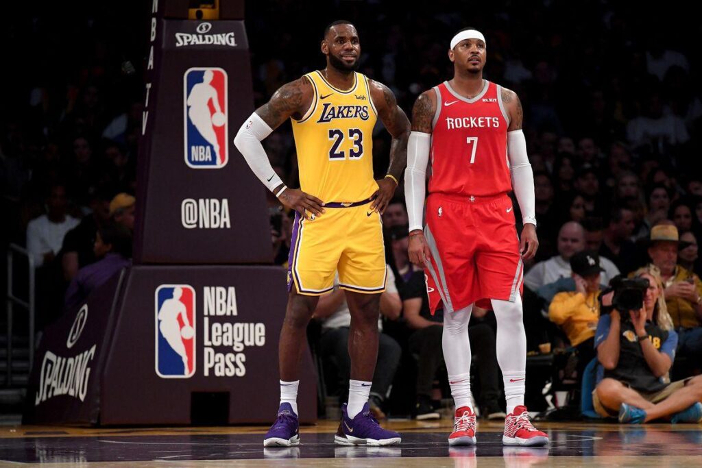 LeBron James says Lakers adding Carmelo Anthony in free agency isn’t