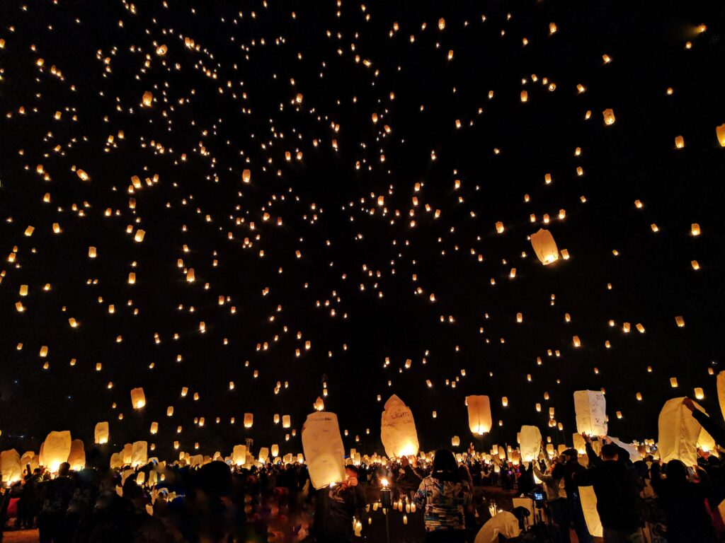 Amazing Sky Lanterns Photos