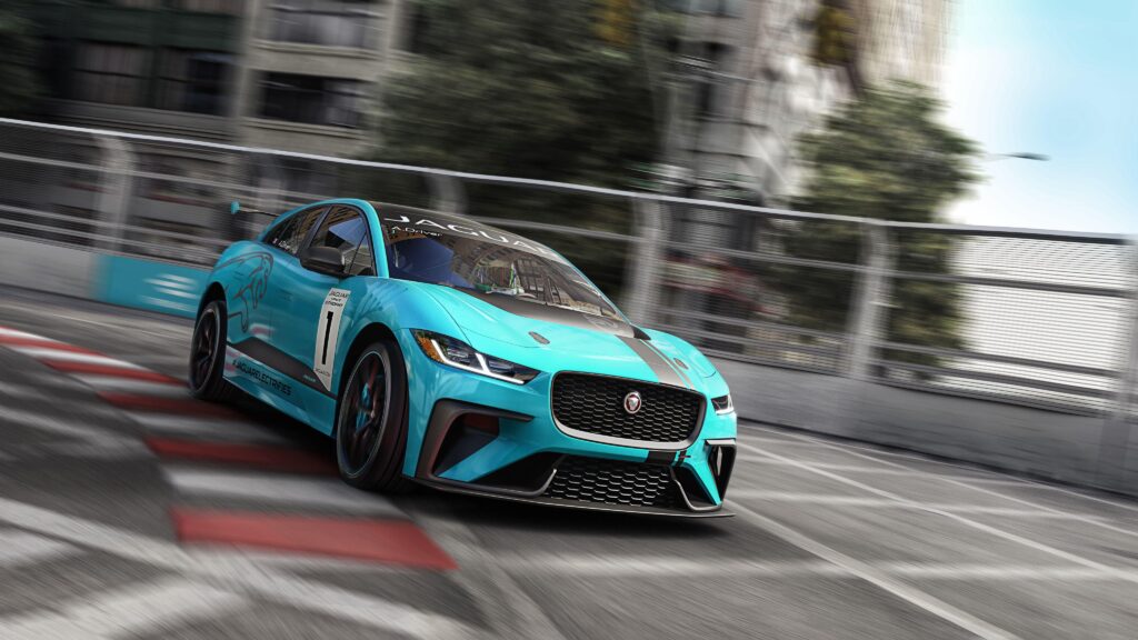 Jaguar I PACE eTROPHY Electric Race Car K Wallpapers