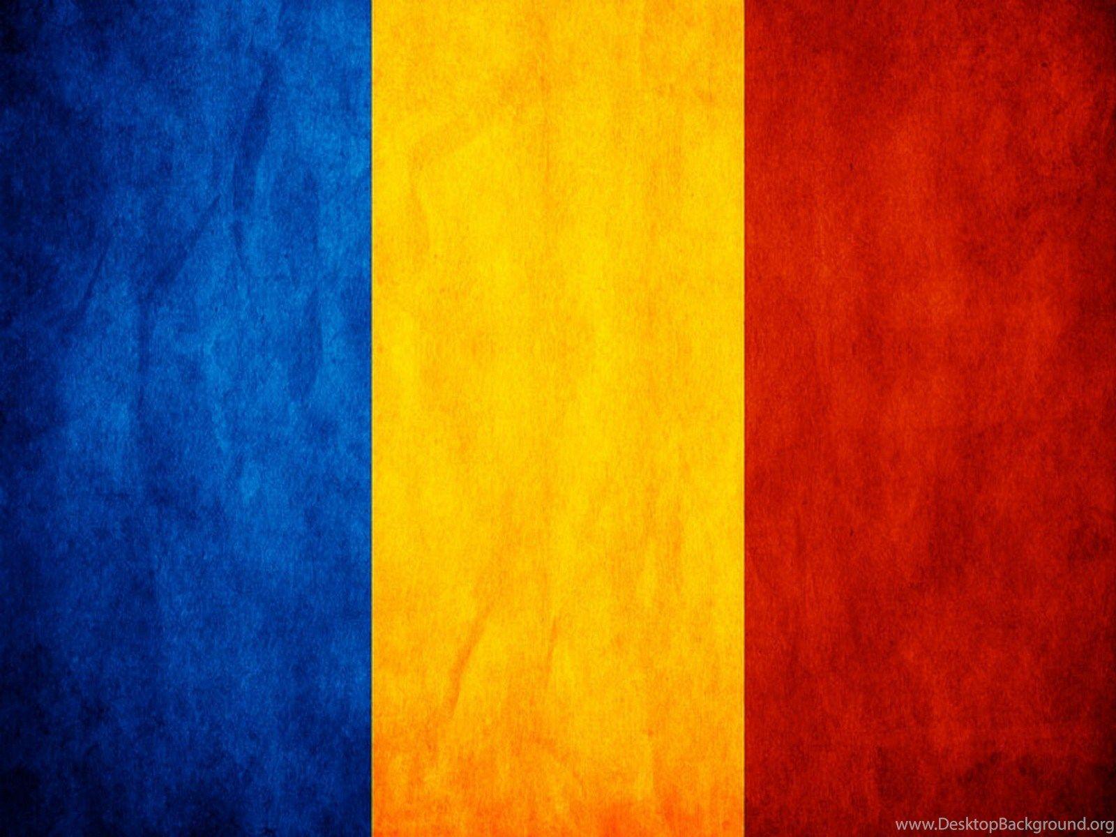 Flag Of Romania 2K Wallpapers Desk 4K Backgrounds