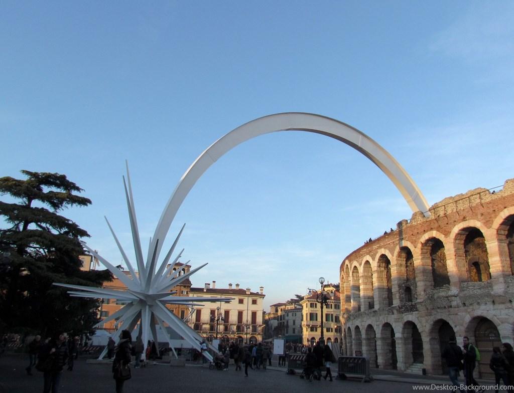 Sculptural Composition In Verona, Italy Wallpapers And Wallpaper