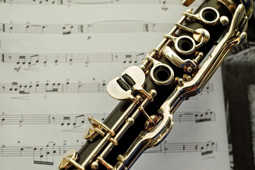 Free stock photo of clarinet, keys, music