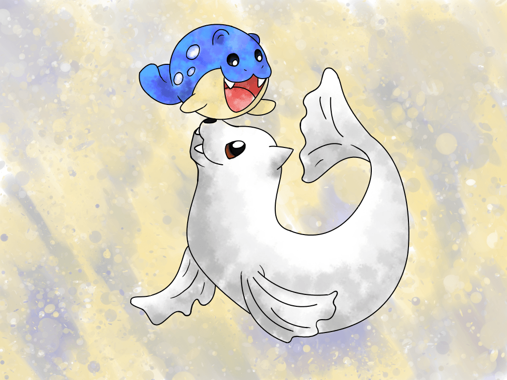 Dewgong and Spheal by AgentTF