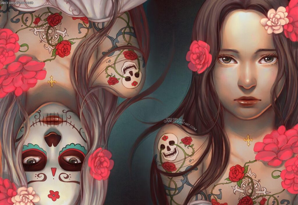 Dia de los Muertos Day of the Dead Wallpapers by Qinnideviantart