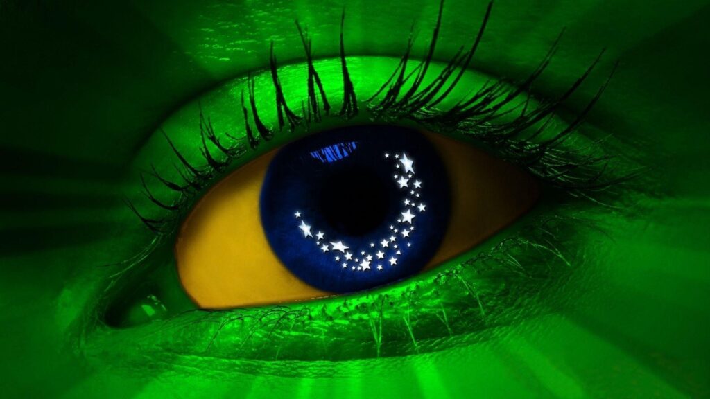 Brazil Flag Eye Wallpapers Flag Wallpapers HD