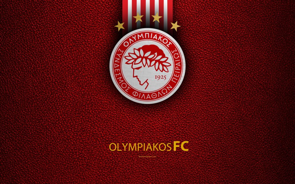 Download wallpapers Olympiakos FC, k, logo, Greek Super League