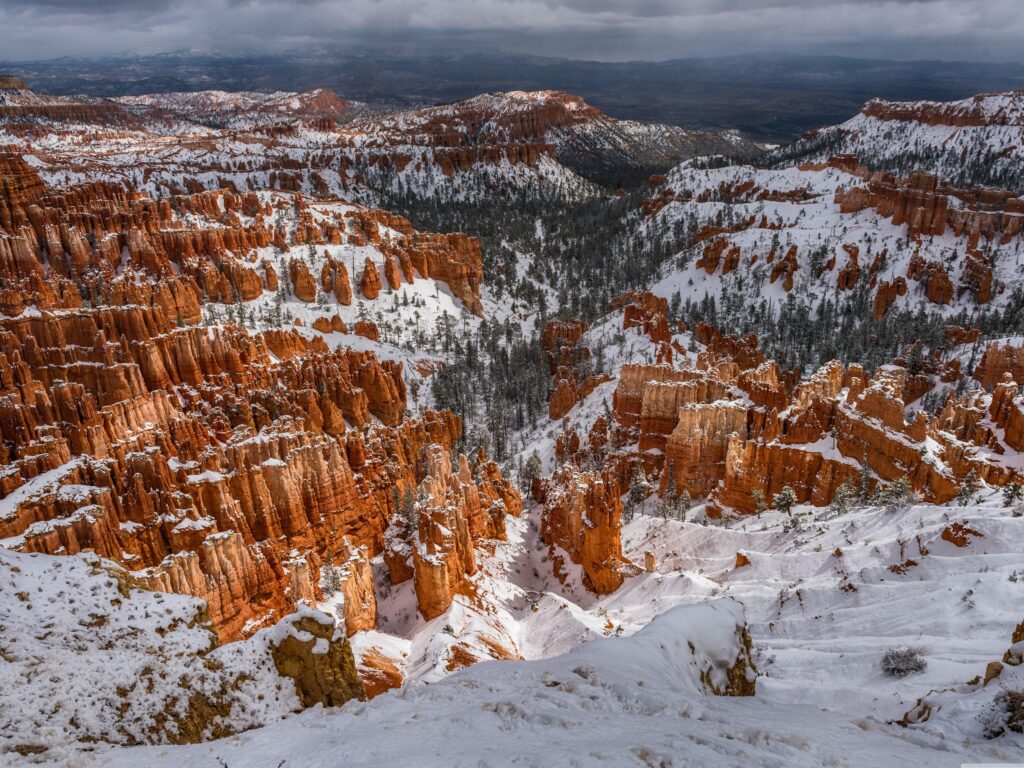 Inspiration Point, Bryce Canyon, Utah, Winter ❤ K 2K Desktop
