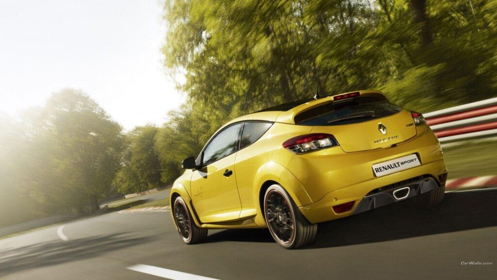 Wallpapers yellow cars, Renault Megane RS, land vehicle, automotive