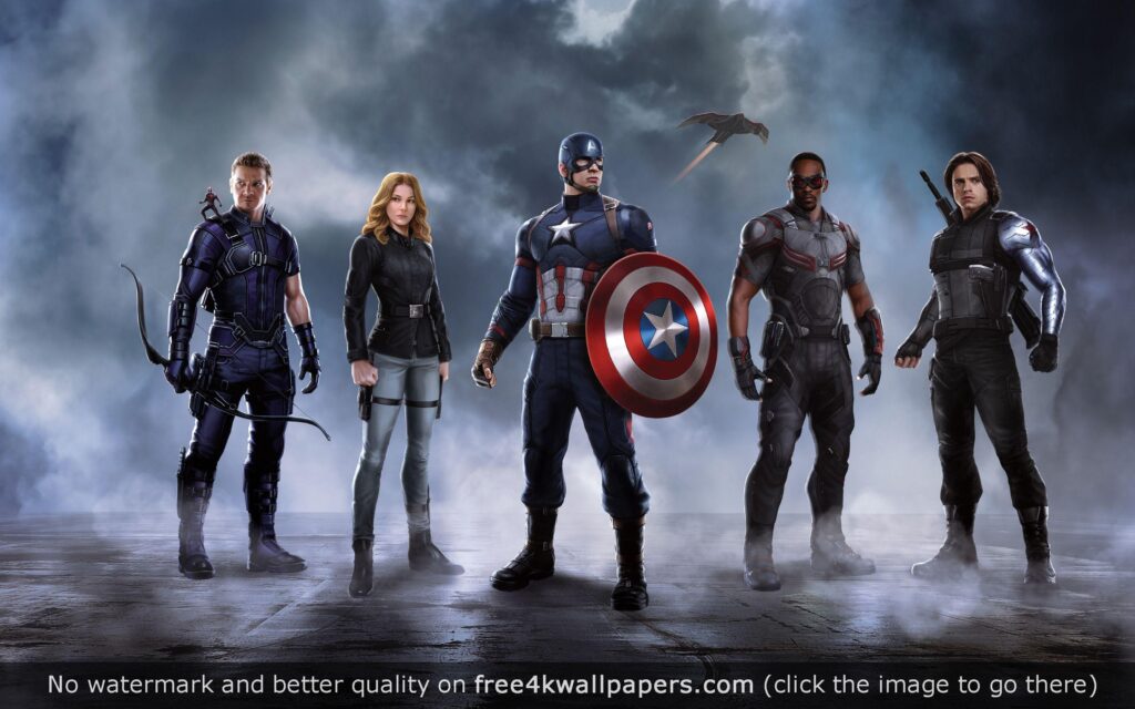 Civil War Captain America Team 2K wallpapers
