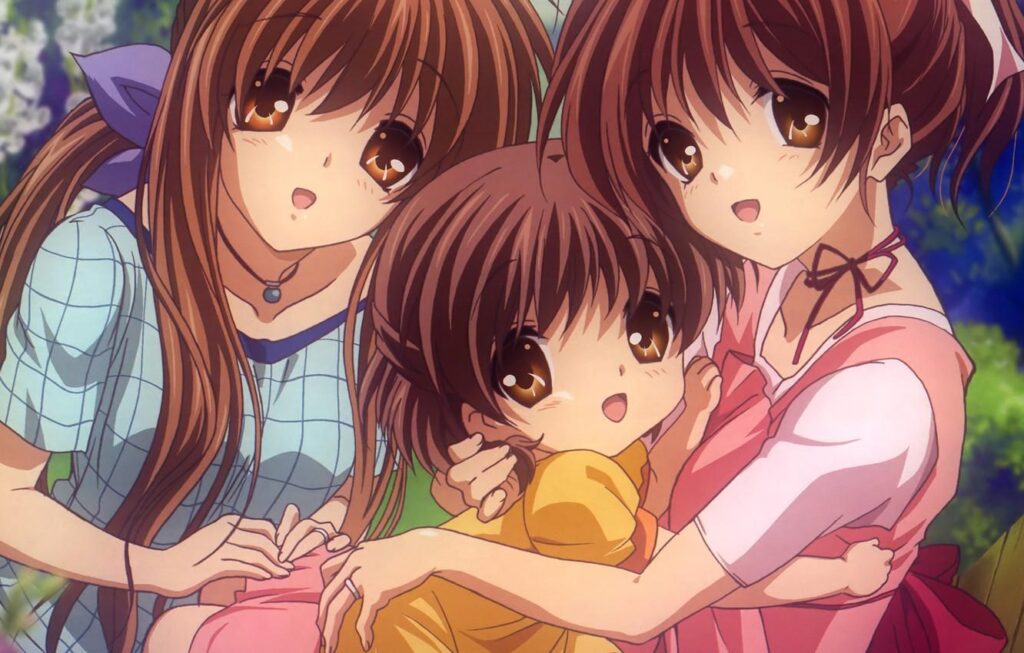 Wallpapers girls, child, Clannad, Clannad, Nagisa Furukawa, Ushio