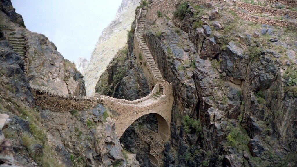 Bridges Mountain Bridge Yemen Stones Pictures For Desk 4K for HD