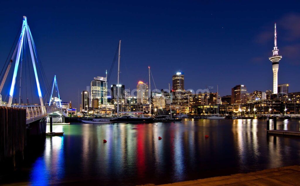 Auckland Nightime Wallpapers Wall Mural