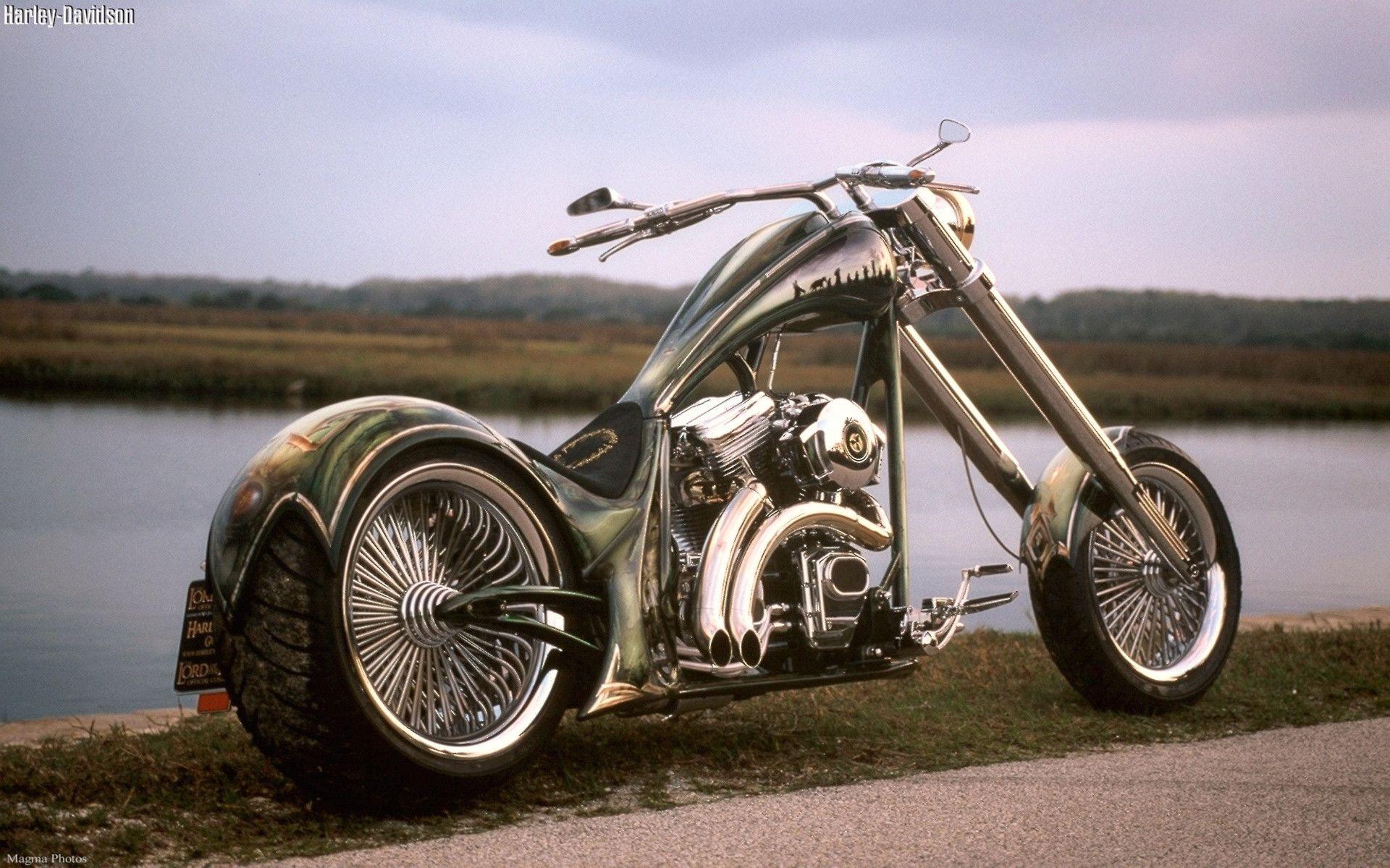 Cool Harley Davidson Chopper Exclusive 2K Wallpapers