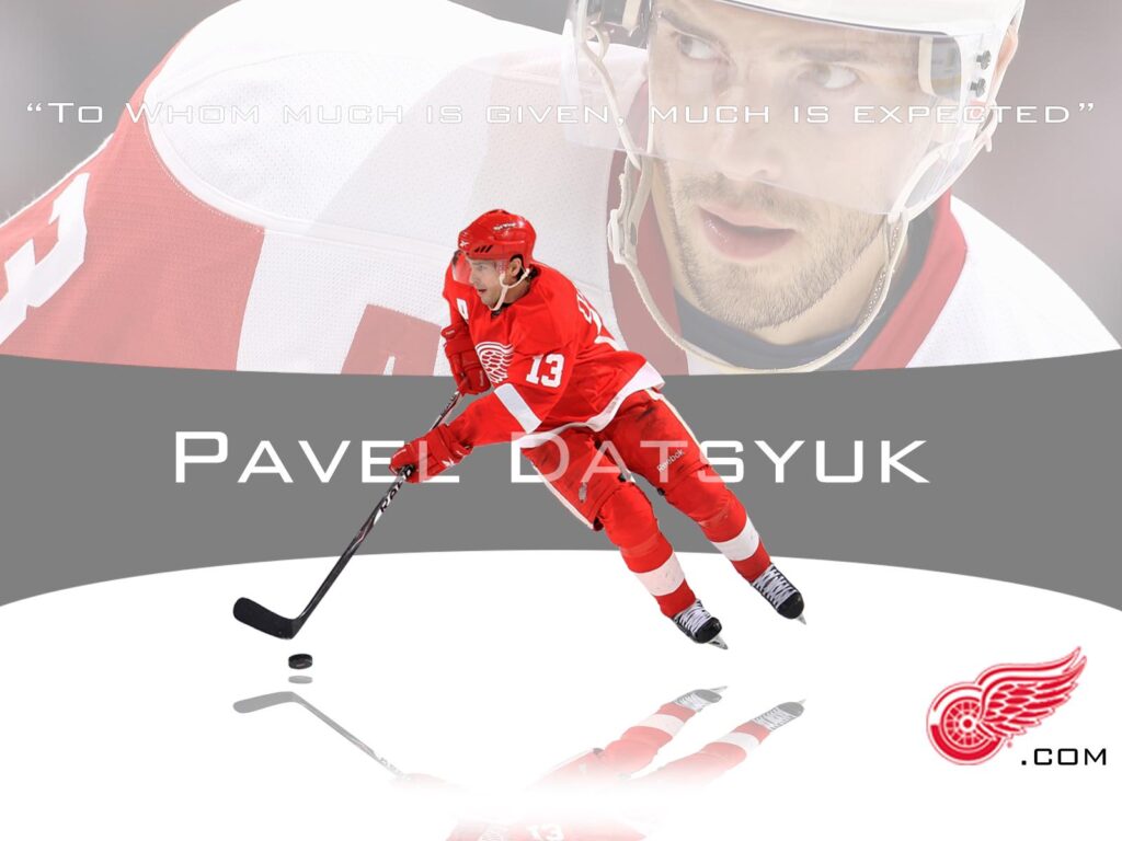 Famous Hockey player of Detroit Pavel Datsyuk wallpapers and Wallpaper