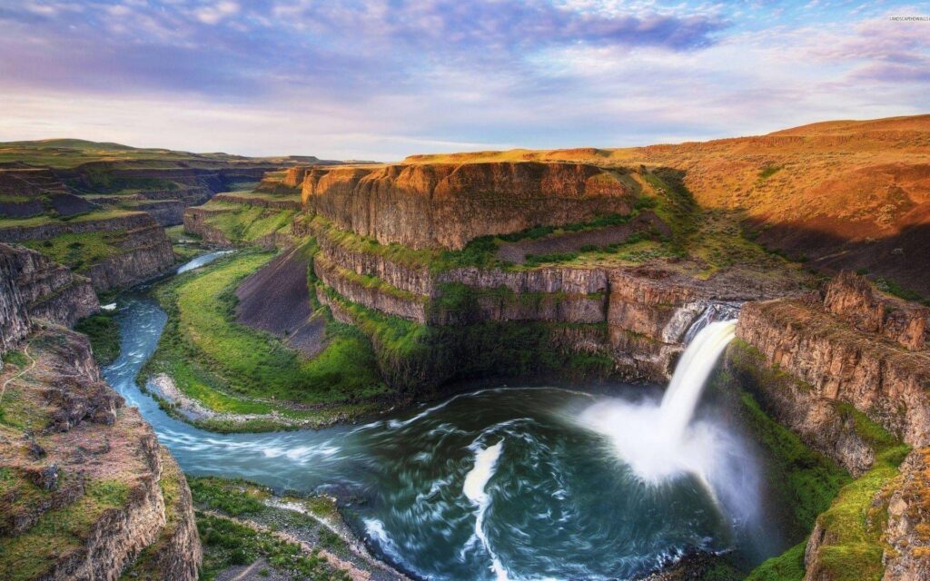 Wallpapers Palouse Falls, Washington state park, HD, Nature,