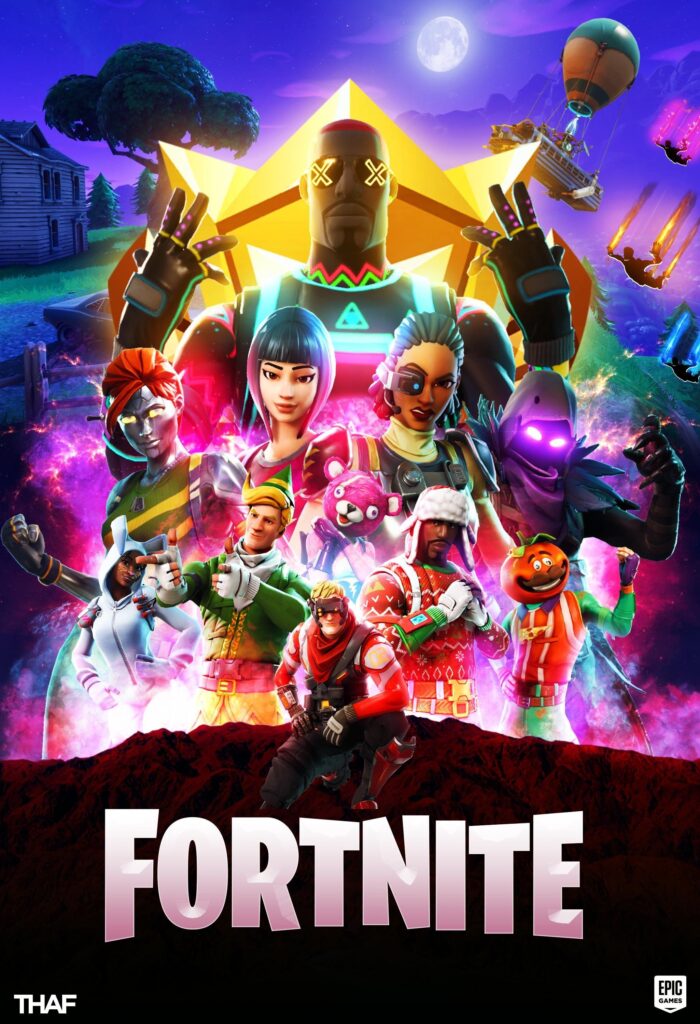Made this poster for Fortnite after the Avengers crossover was