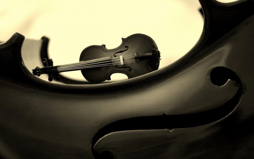 Violin, art, music, black and white, vintage, background, wallpapers