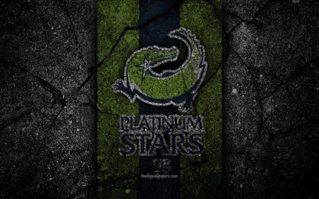 Download wallpapers Platinum Stars FC, k, emblem, South African