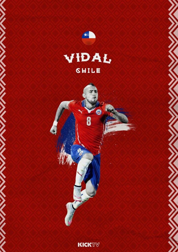 Arturo Vidal of Chile wallpaper