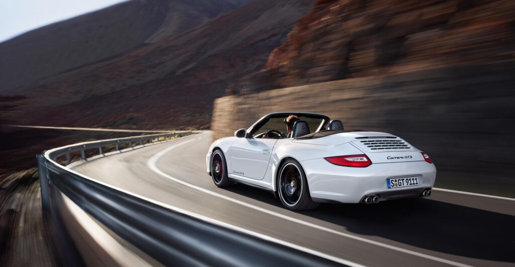 White Porsche Carrera GTS Cabriolet wallpapers