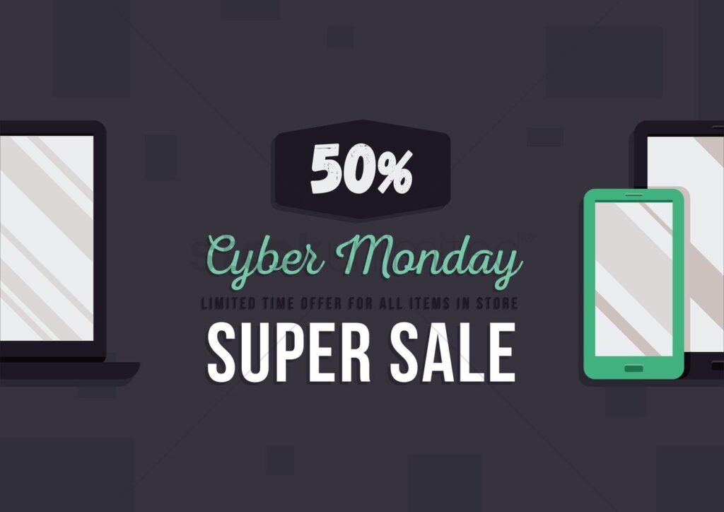 Cyber monday super sale wallpapers Vector Wallpaper