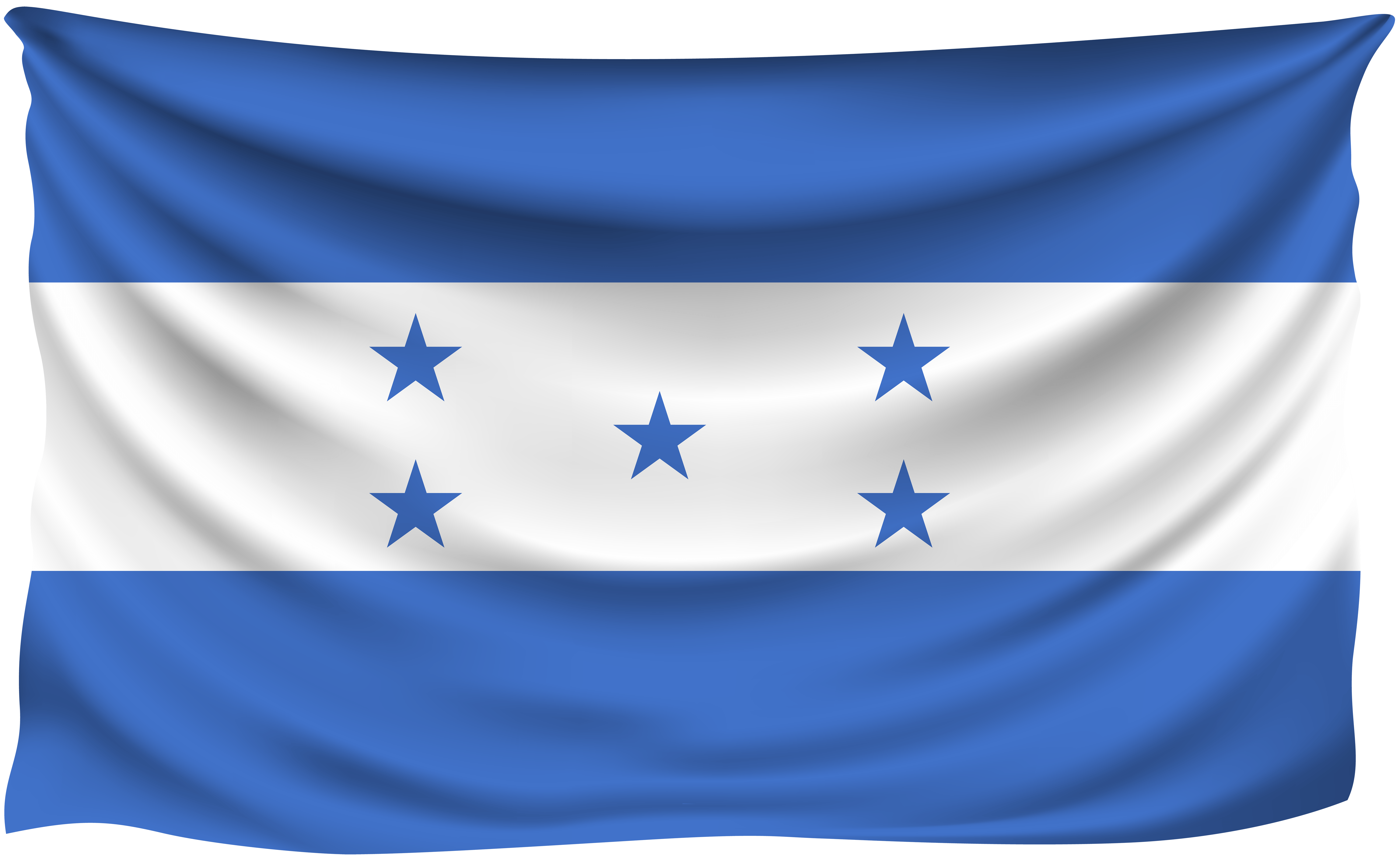 Honduras Wrinkled Flag