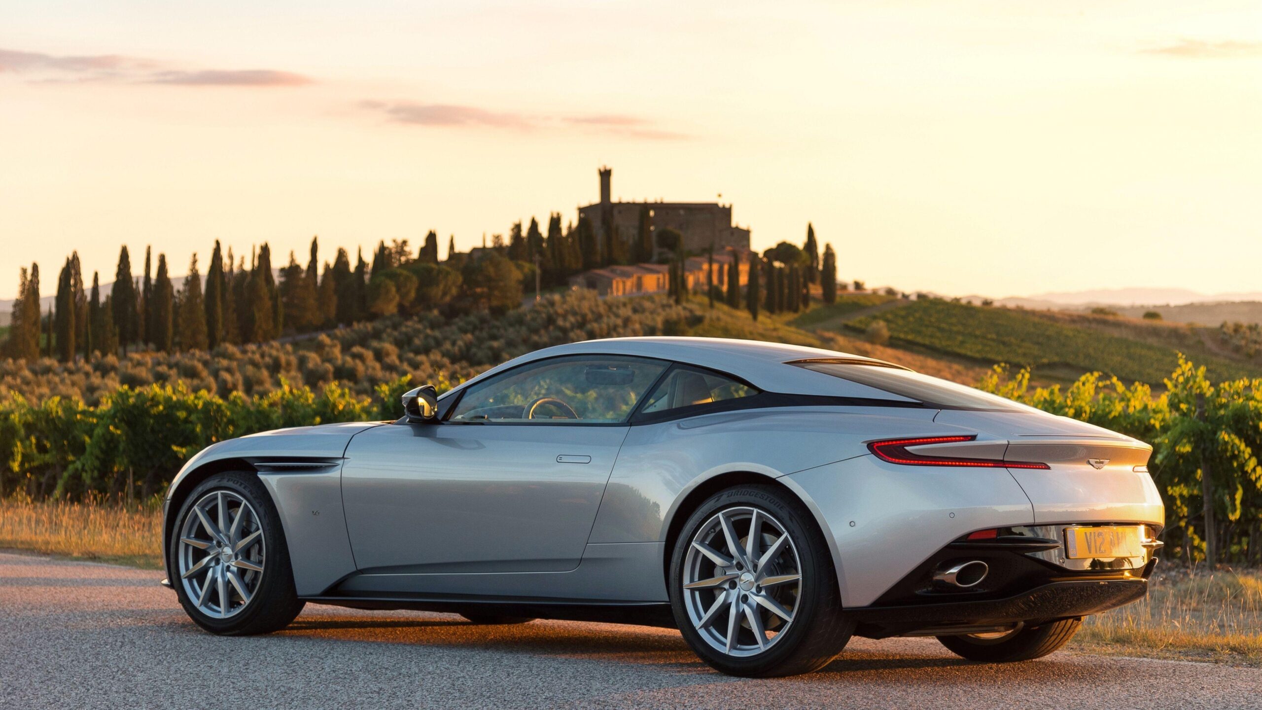 Download Wallpapers Aston martin, Db, Side view K