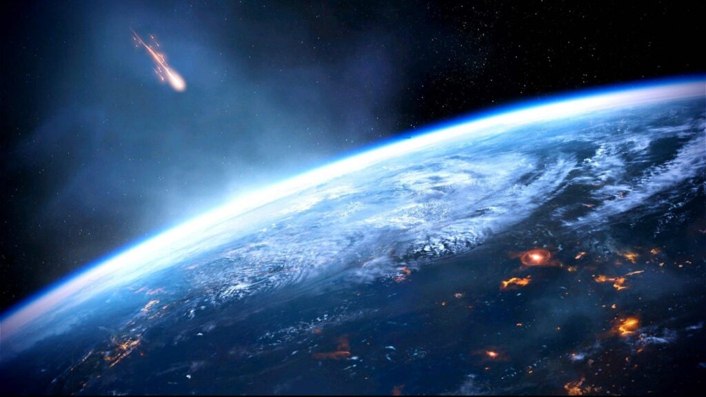 Mass effect meteorite planet land 2K wallpapers