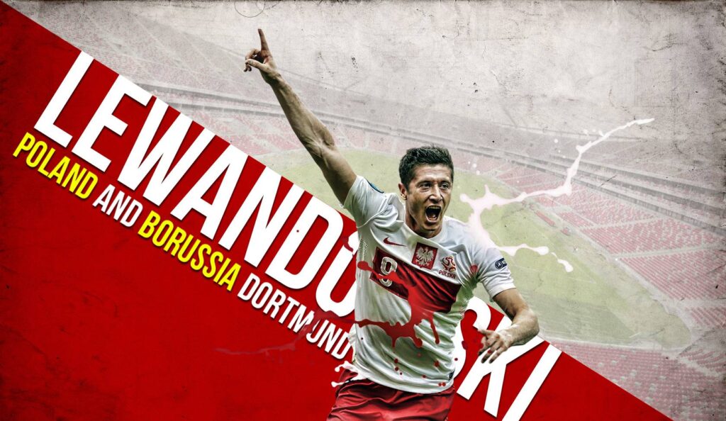 Robert Lewandowski wallpapers 2K desk 4K • iPhones Wallpapers