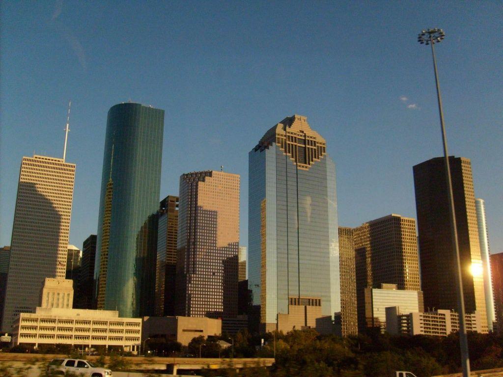 Houston Skyline Desk 4K Wallpapers