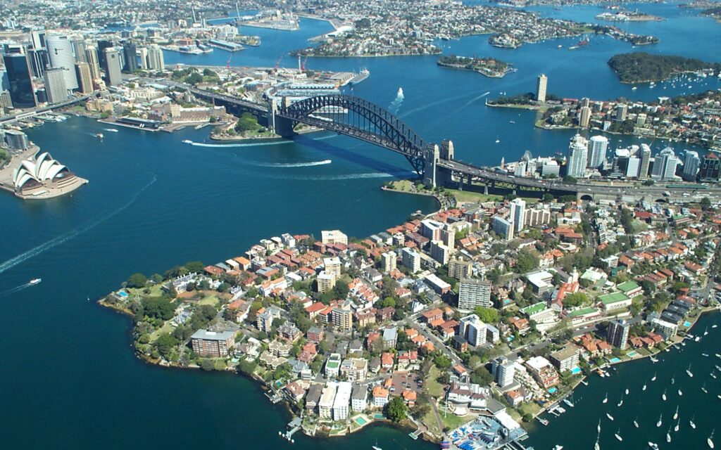 Sydney Harbour Bridge From The Air