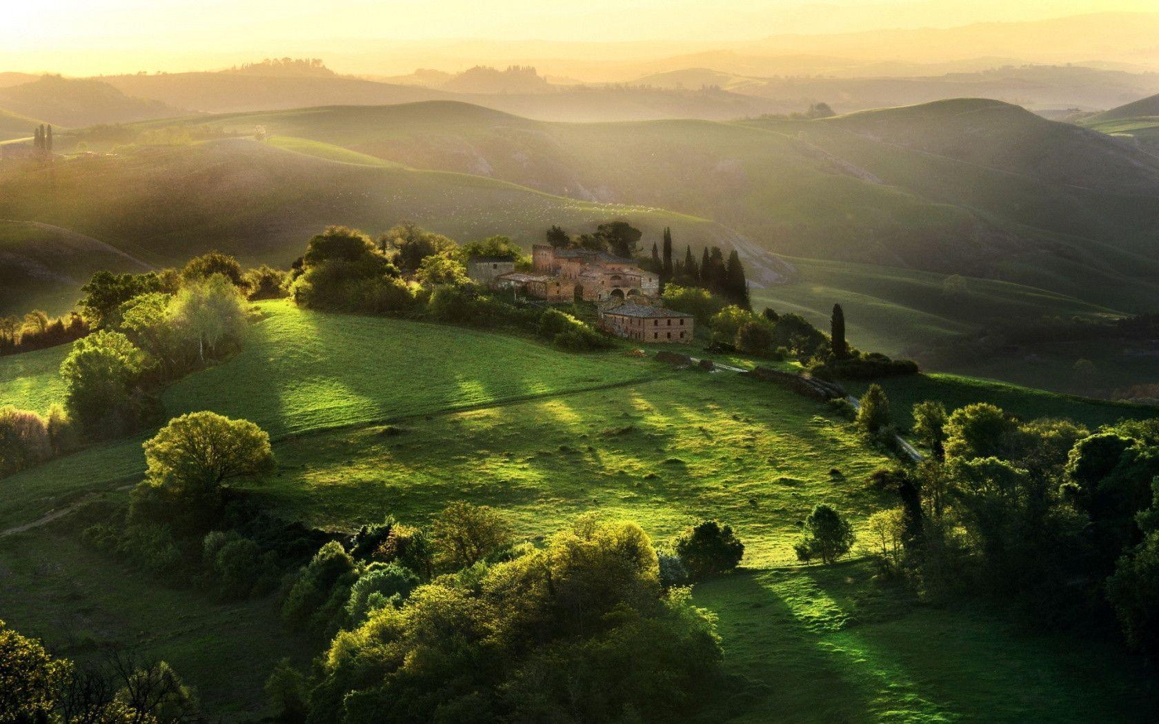 Tuscany sunrise Wallpapers
