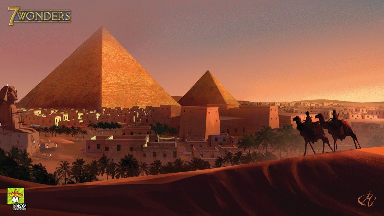 Video games Egypt artwork Wonders pyramids Great Pyramid of Giza