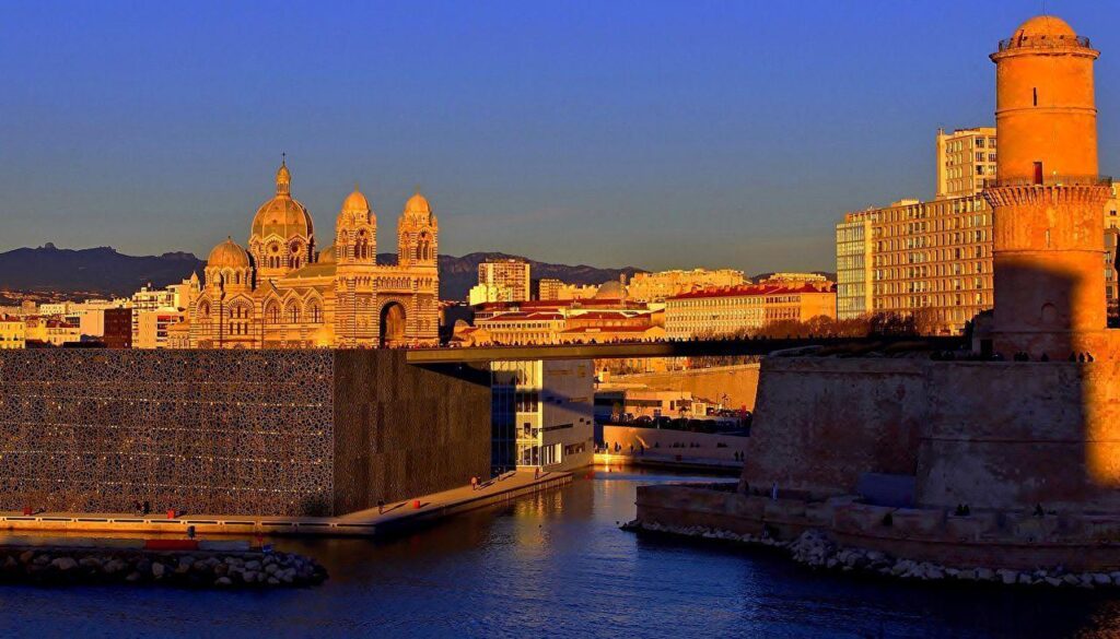 Wallpaper Marseille France Bridges Rivers Temples Cities Houses