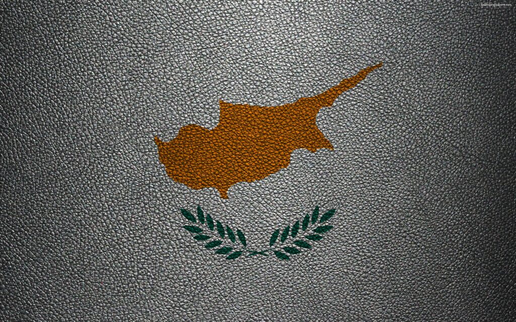 Download wallpapers Flag of Cyprus, k, leather texture, Cyprus flag
