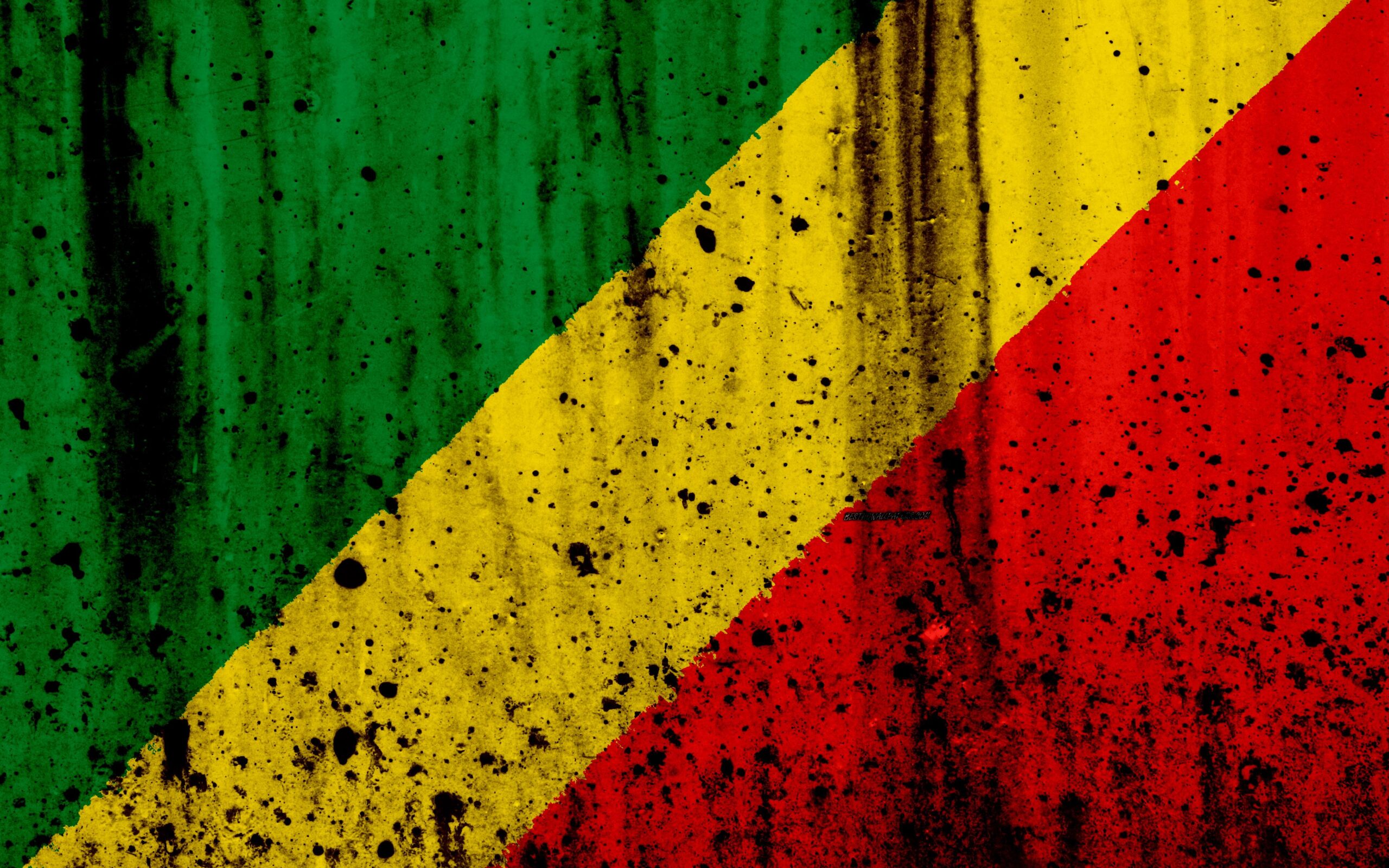 Download wallpapers Congosolian flag, k, grunge, flag of Congo