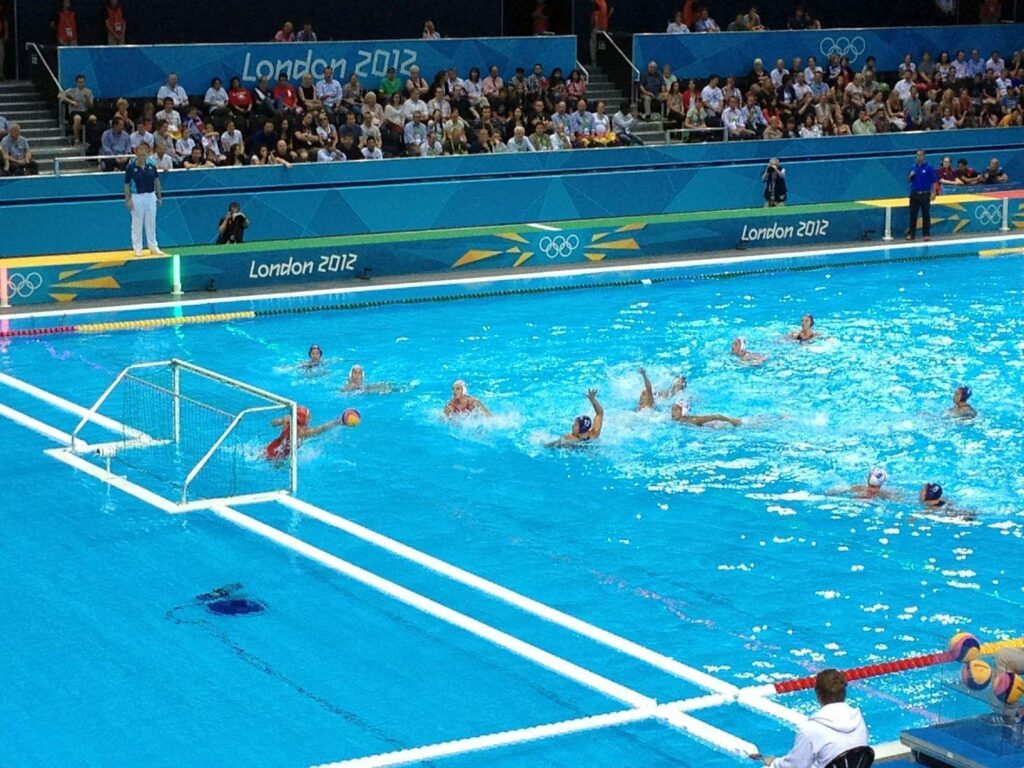 Blonde honey London Water polo at Olympic Park