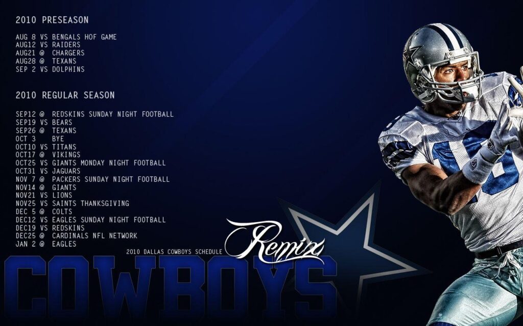Dallas cowboys wallpapers schedule Collection