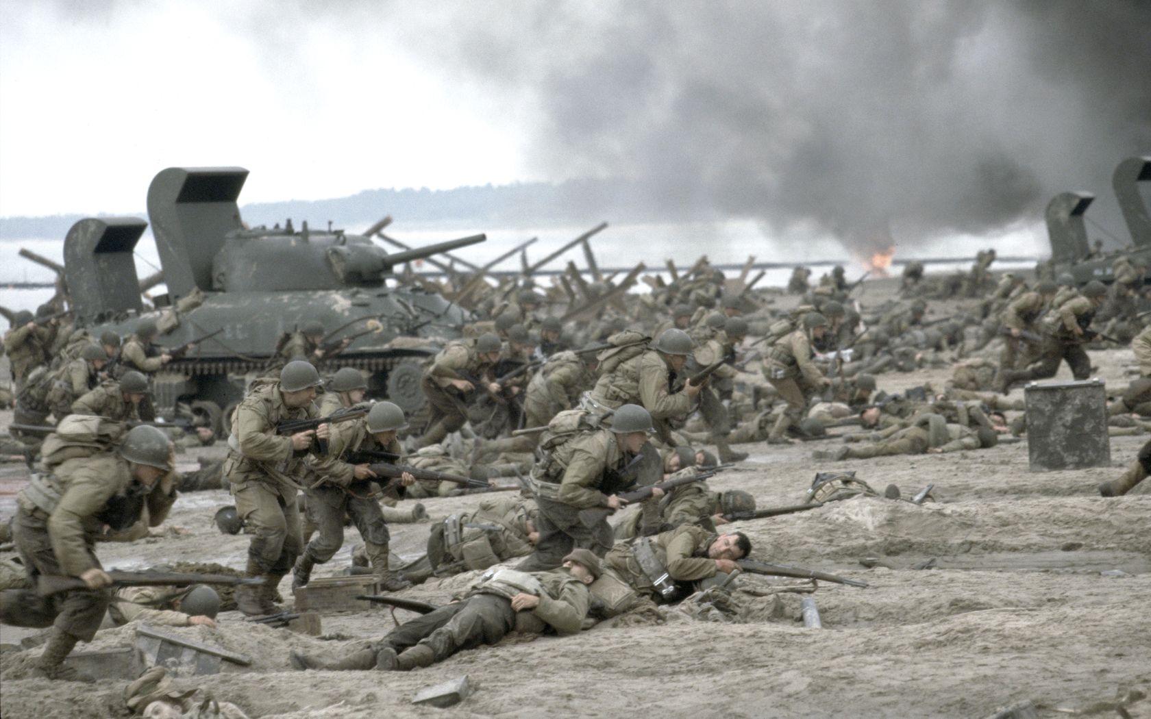 Saving Private Ryan Wallpaper Storming the Beach 2K wallpapers and