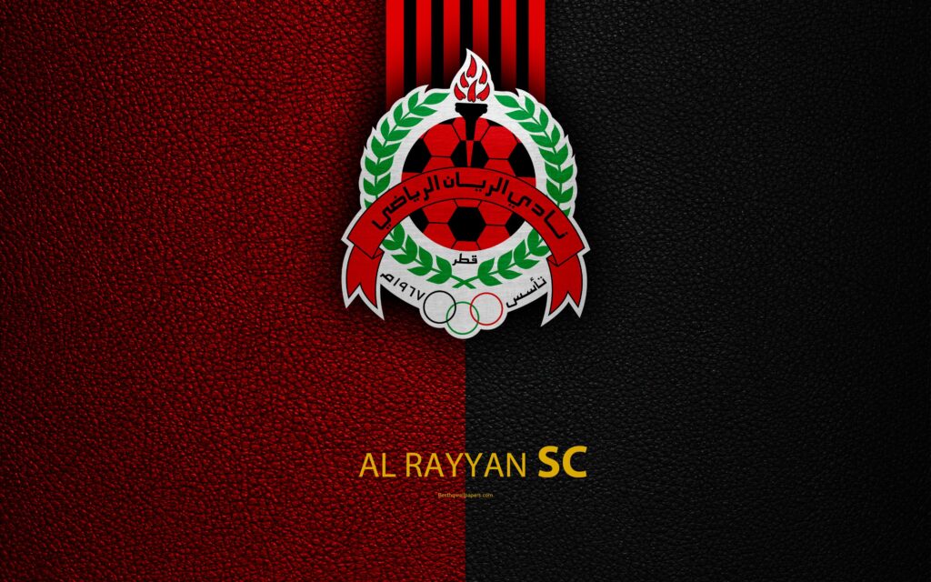 Download wallpapers Al Rayyan SC, k, Qatar football club, leather