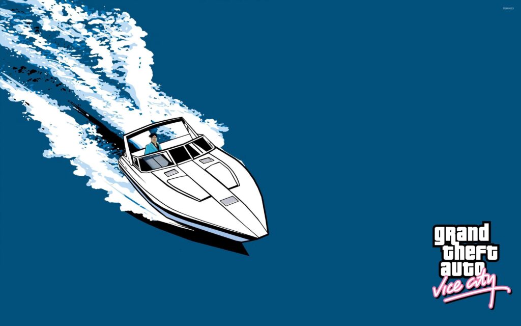 Yacht ride in Grand Theft Auto Vice City wallpapers