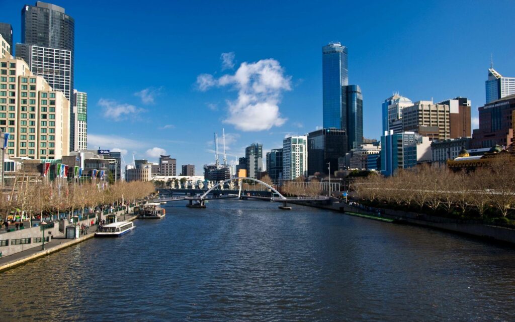 Melbourne Australia Sky Cities Clouds