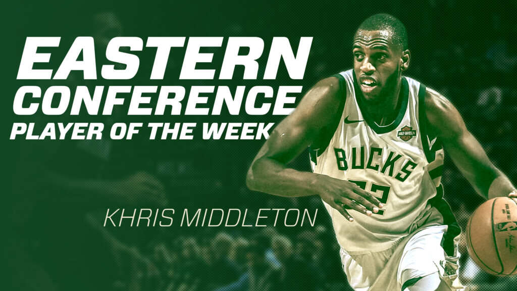 Khris Middleton Named Eastern Conference Player of the Week