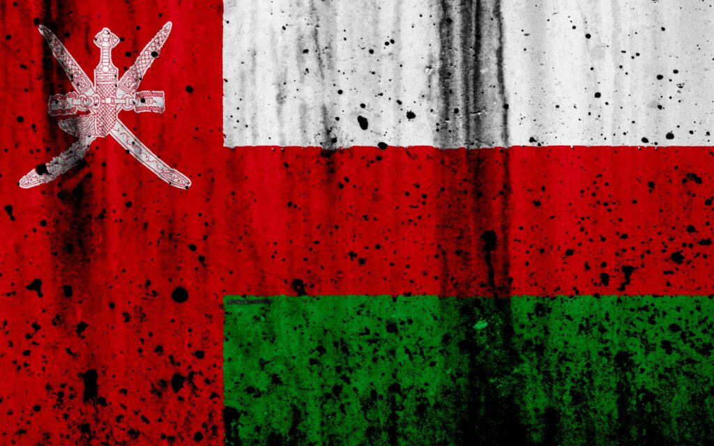 Download wallpapers Omani flag, k, grunge, flag of Oman, Asia, Oman
