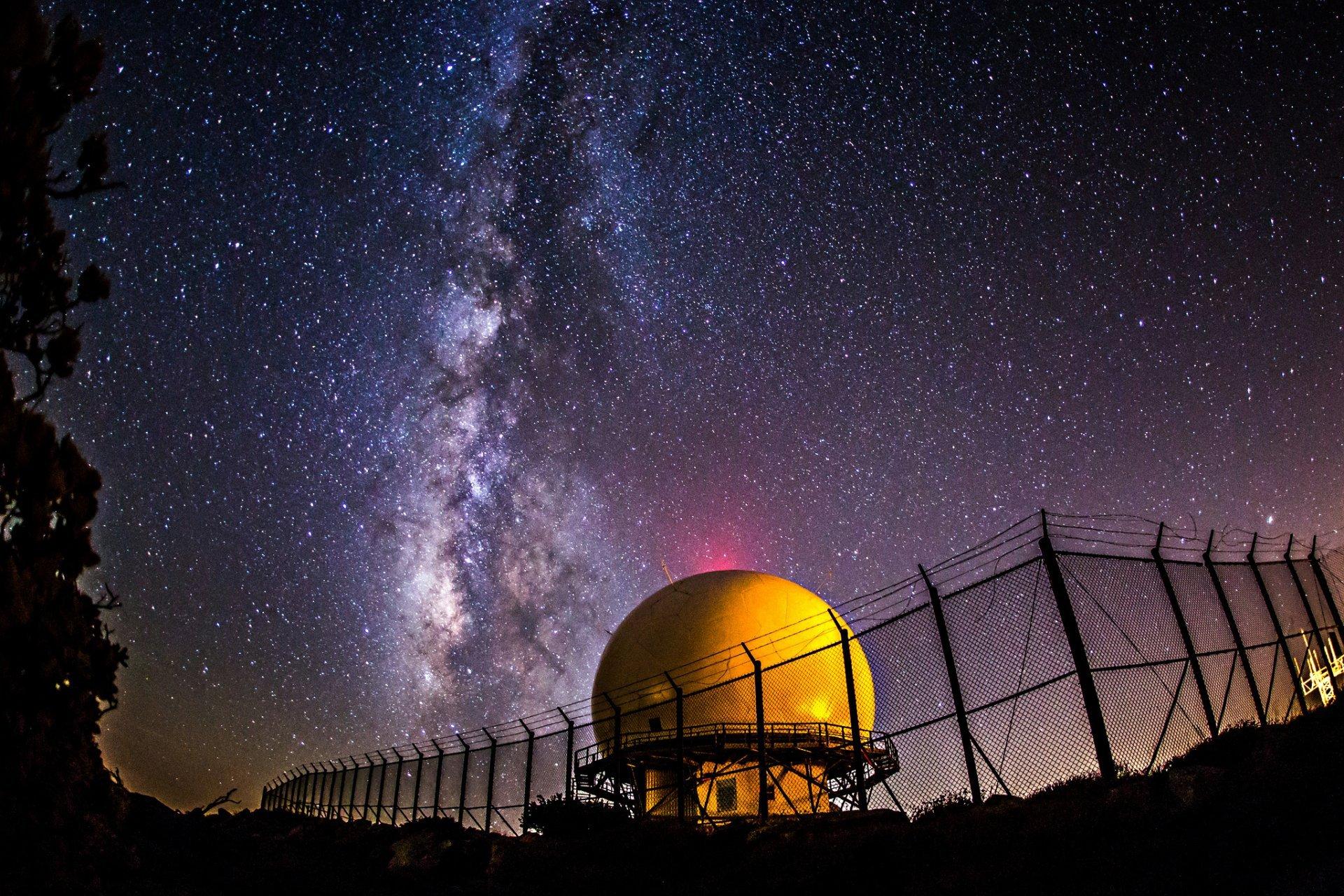 Space star night milky way observatory 2K wallpapers